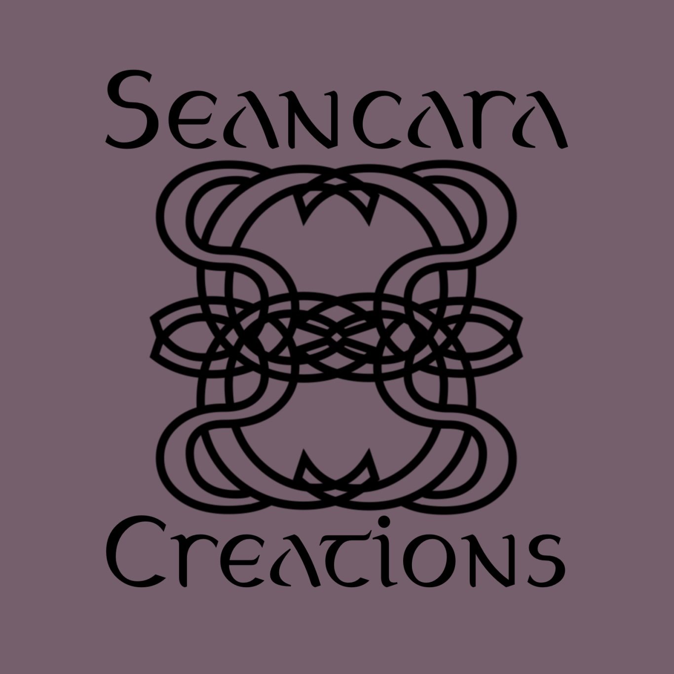 Seancara Logo Seancara Creations Logo, designed to look like a Celtic knot by overlapping and inverting the initials "S" and "C"
